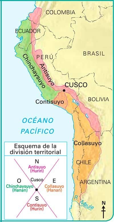 mapa imperio inca